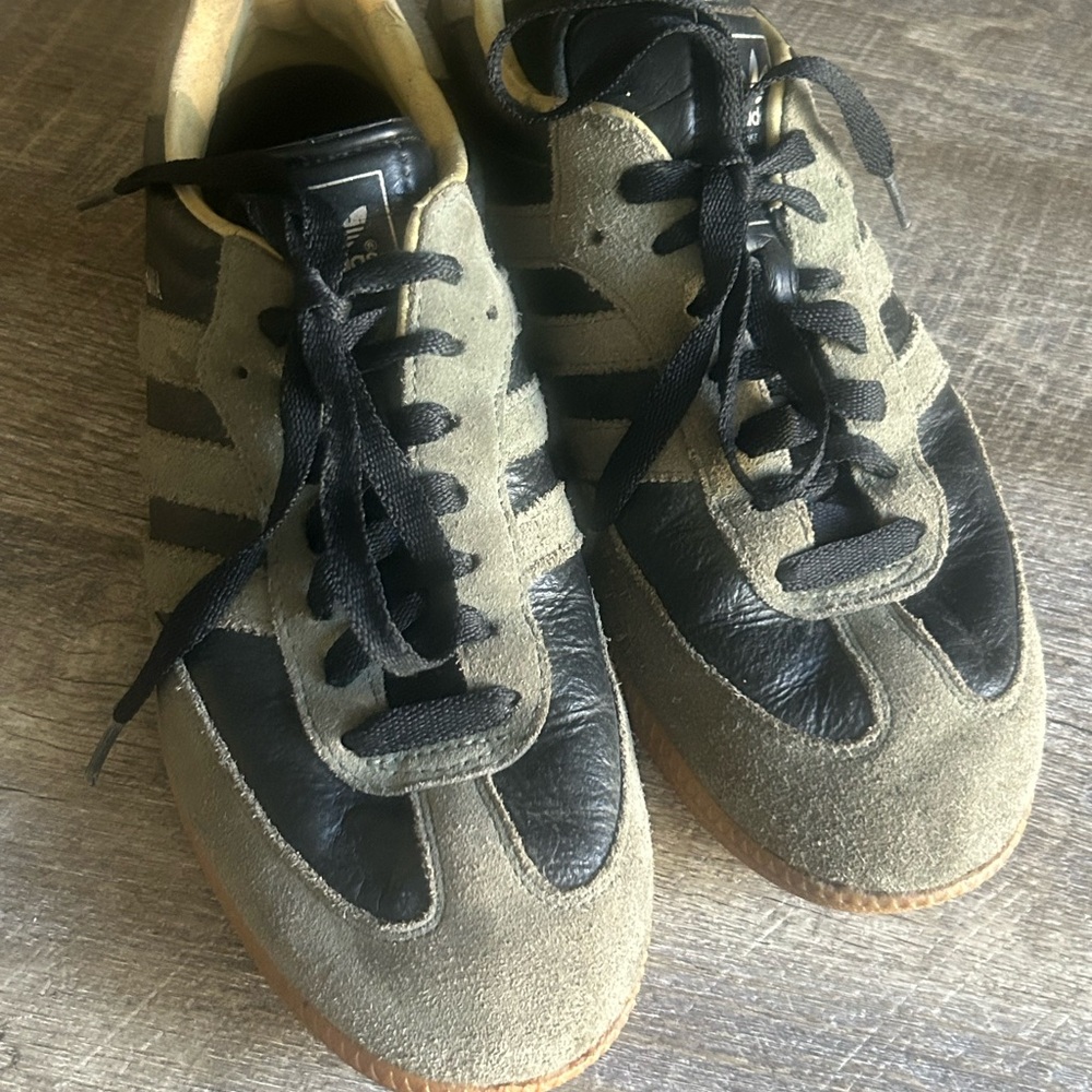 adidas samba Black and Tan Men's Sneakers